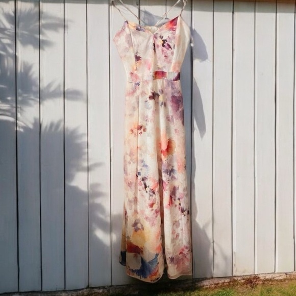 HUNTER BELL Floral Maxi Dress - Pink and Purple - Picture 4 of 9